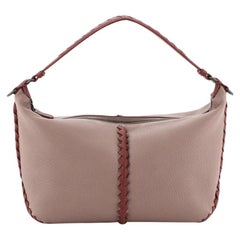 Bottega Veneta Shoulder Bag Cervo Leather With Intrecciato Detail Small 