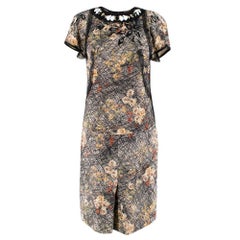 Bottega Veneta Silk Printed Embellished Skirt 
Top SIZE 38 IT