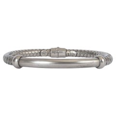Bottega Veneta bracciale in argento INTRECCIATO DETTAGLIATO STERLING