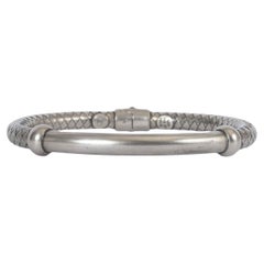 BOTTEGA VENETA Bracelet jonc en argent DÉTAILÉ INTRECCIATO