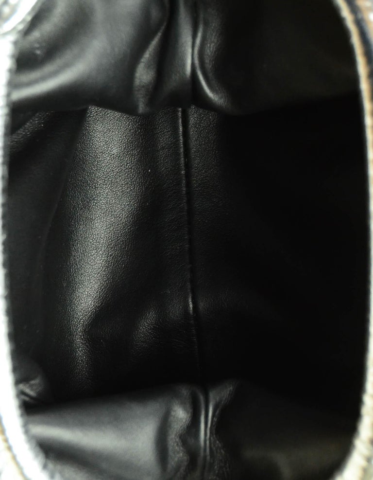 Bottega Veneta Metallic Bubble Wrap The Mini Pouch - Silver Crossbody Bags,  Handbags - BOT170750