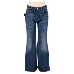 BOTTEGA VENETA Size 0 Blue Cotton Bell Bottom Jeans