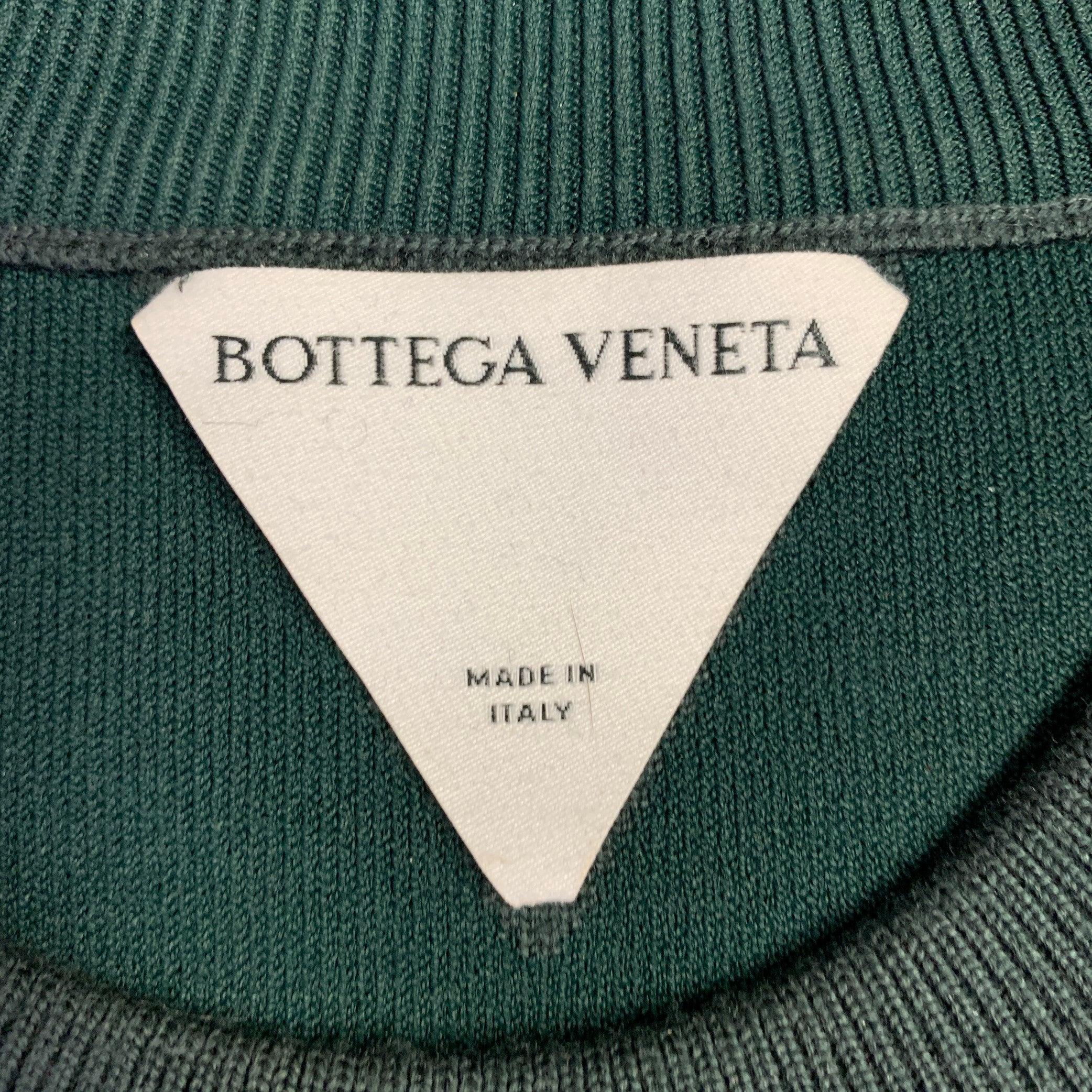 BOTTEGA VENETA Größe L Grüner Strickpullover aus Wollmischung mit Rundhalsausschnitt im Angebot 1