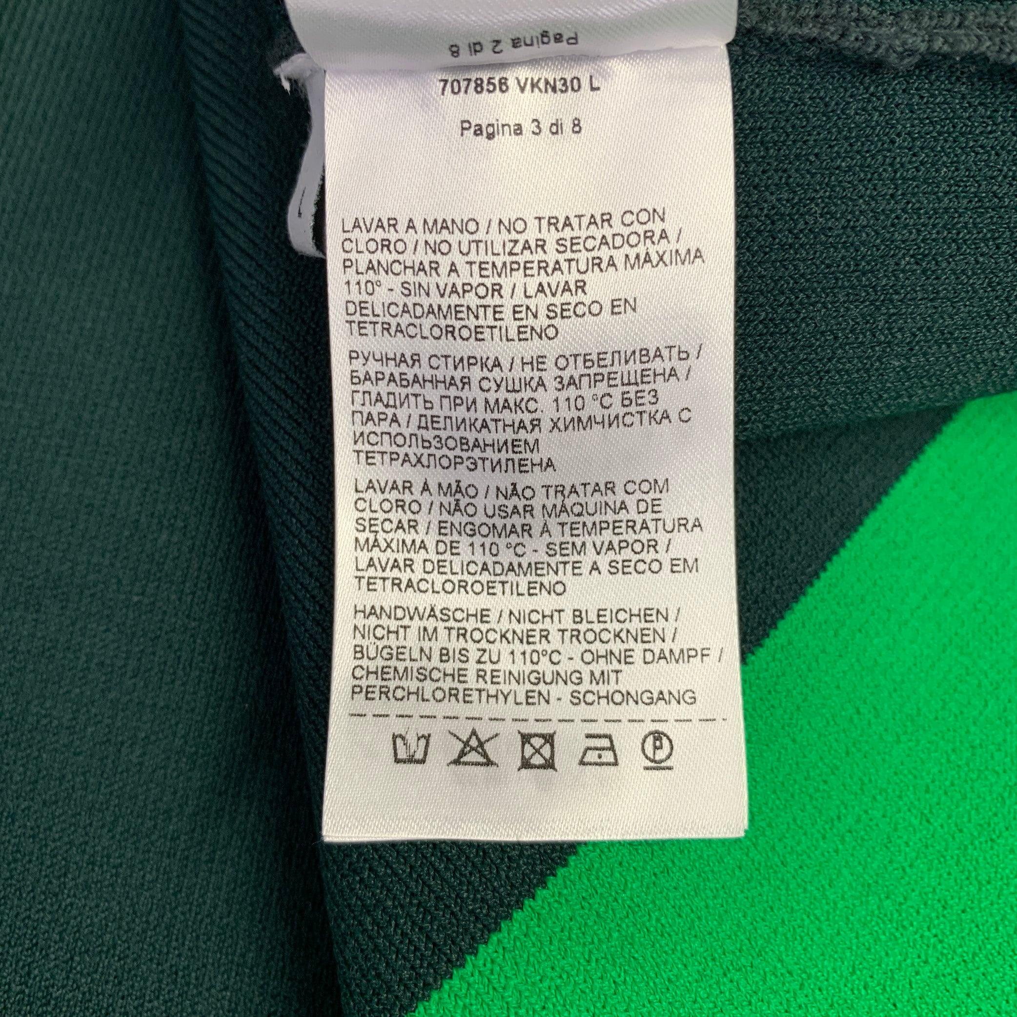BOTTEGA VENETA Größe L Grüner Strickpullover aus Wollmischung mit Rundhalsausschnitt im Angebot 4