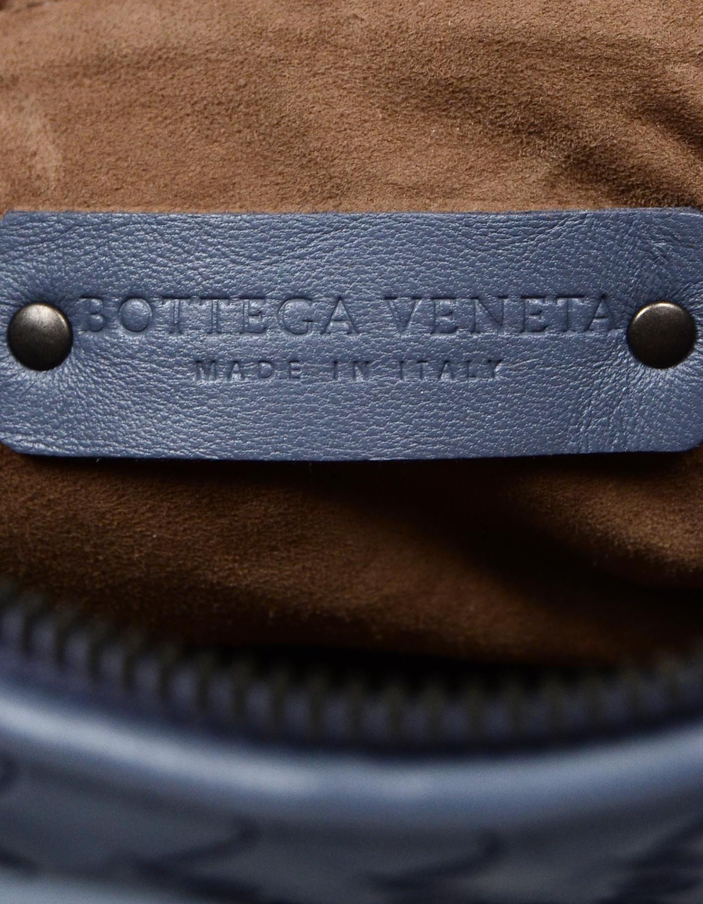 Women's Bottega Veneta Slate Blue Intrecciato Nodini Crossbody Bag rt. $1, 650