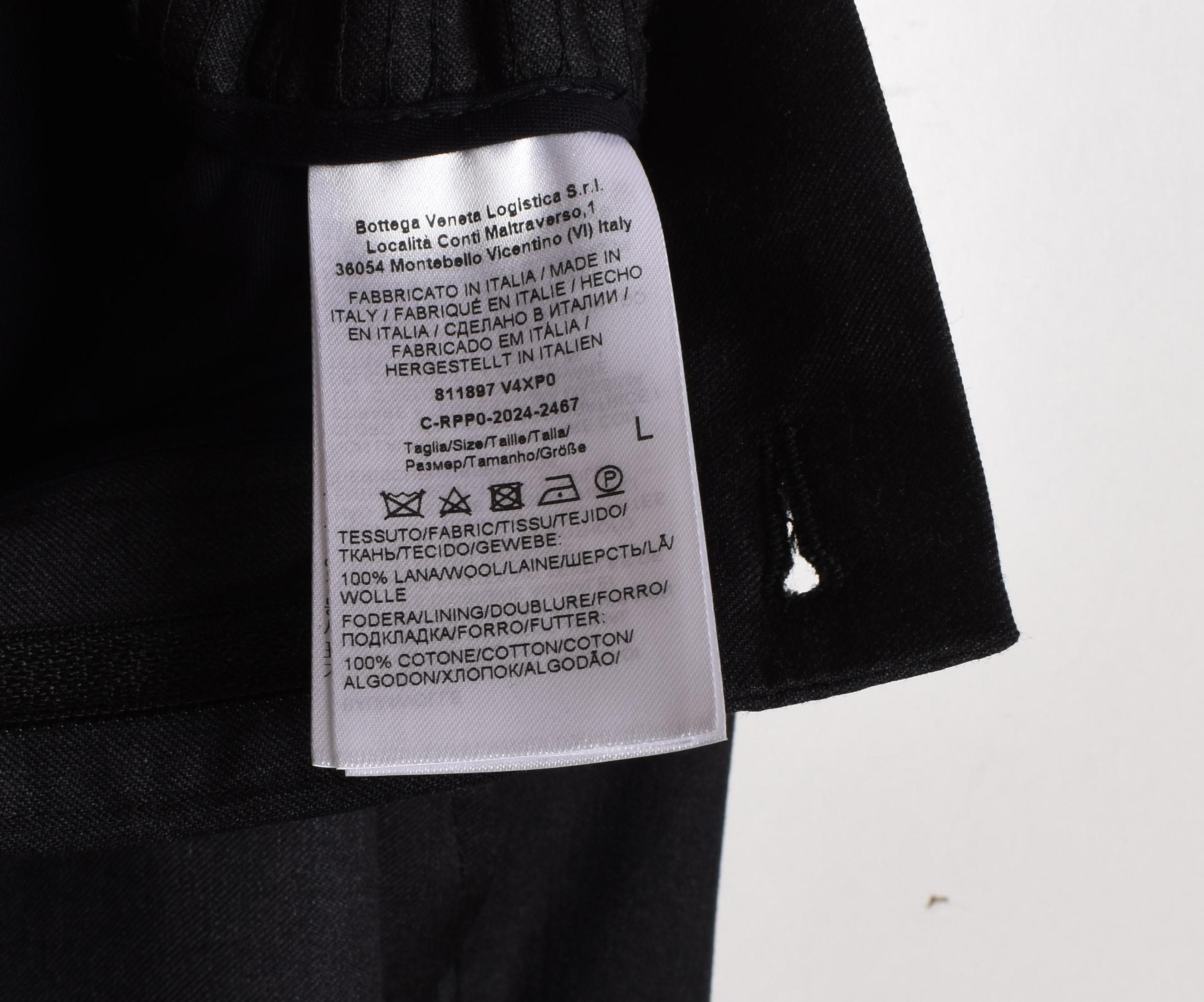 Bottega Veneta Slim Fit Herrenhose Formell Verstellbare Taille, Größe L im Angebot 1