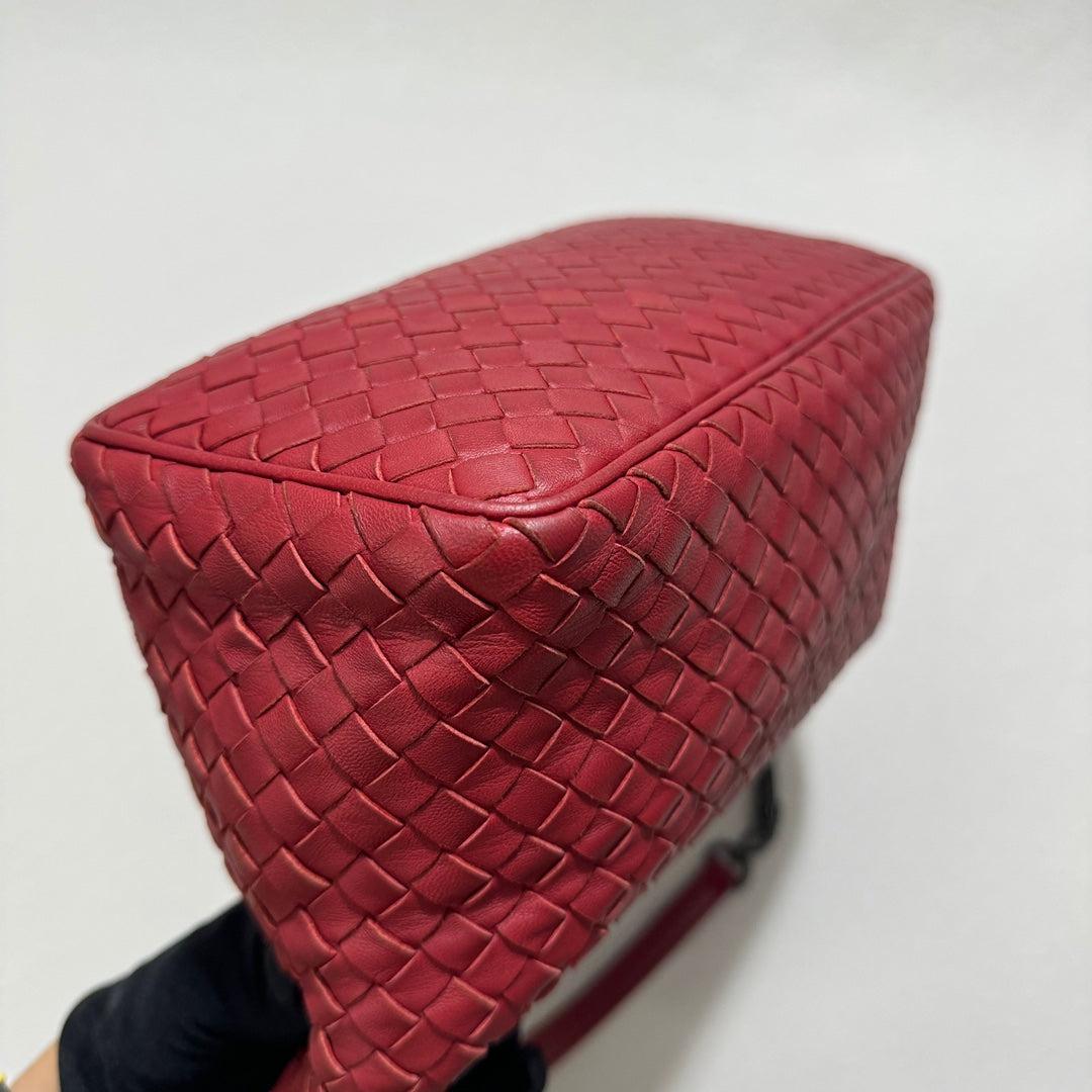 Bolso Bottega Veneta Sloane Rojo Borgoña Pequeño 25cm en venta 7