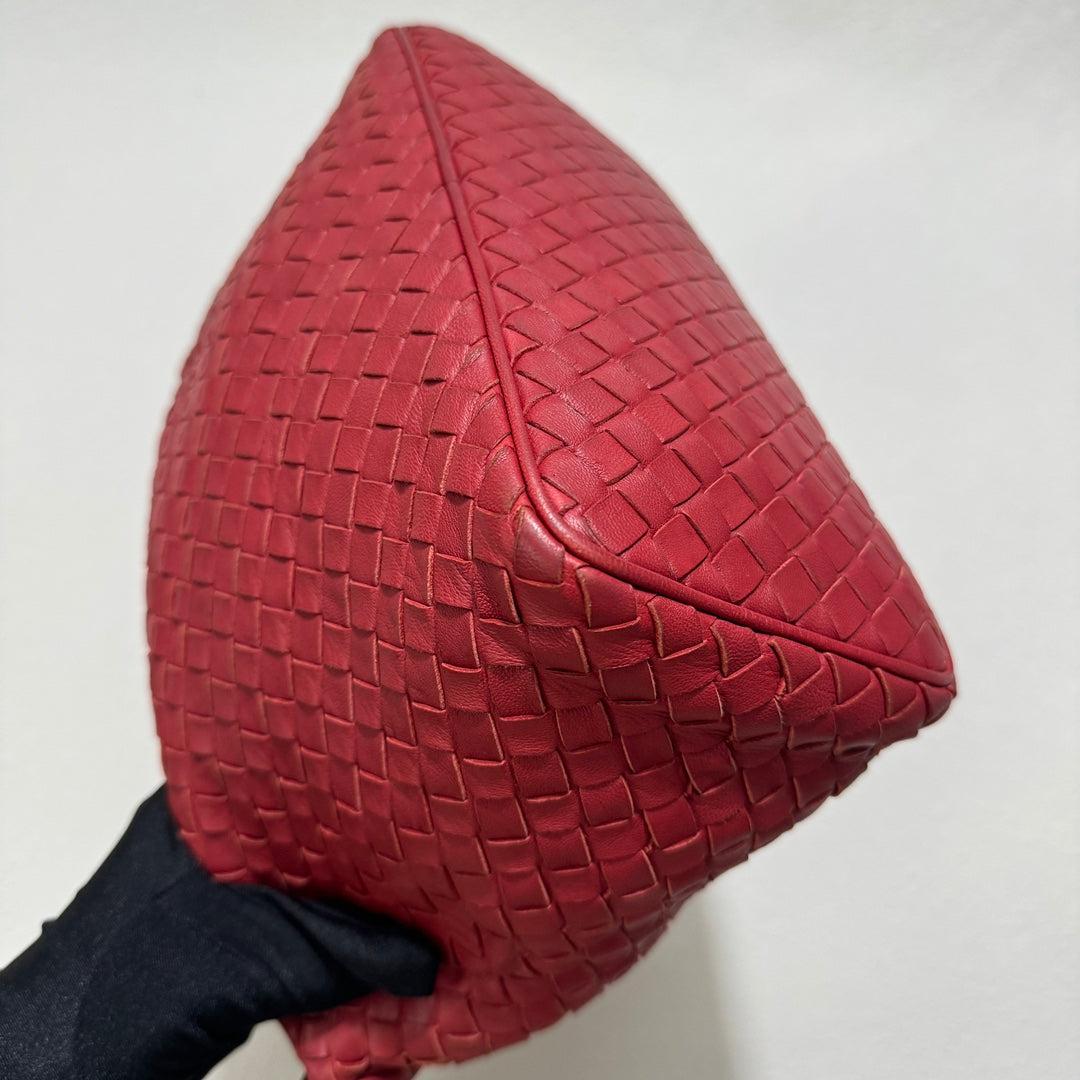 Bolso Bottega Veneta Sloane Rojo Borgoña Pequeño 25cm en venta 8