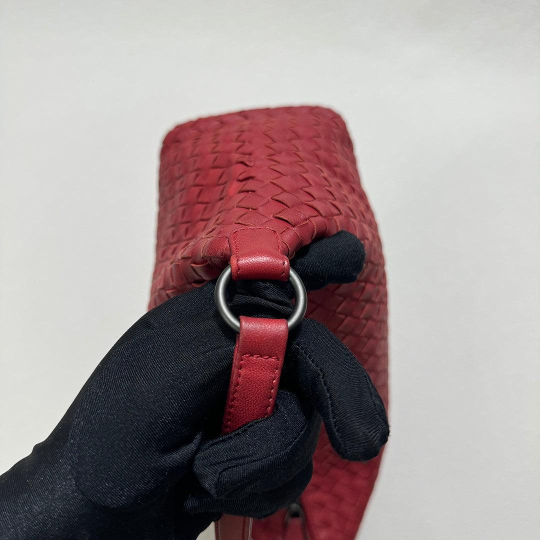 Bolso Bottega Veneta Sloane Rojo Borgoña Pequeño 25cm en venta 9