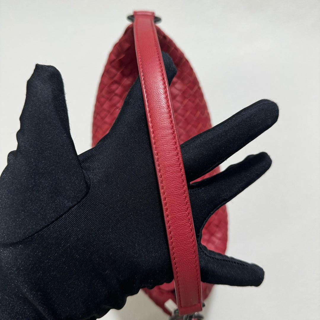 Bolso Bottega Veneta Sloane Rojo Borgoña Pequeño 25cm en venta 10