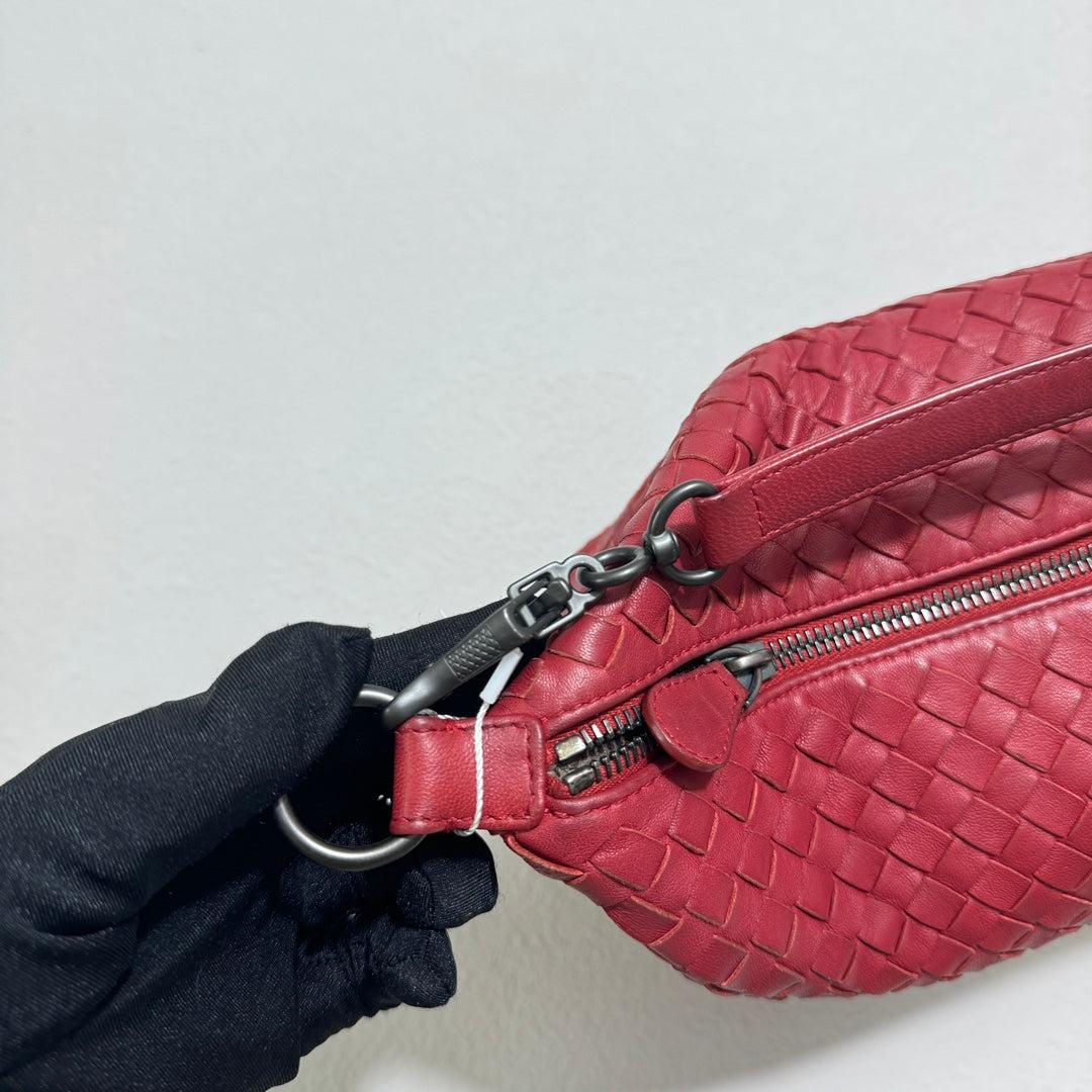 Bolso Bottega Veneta Sloane Rojo Borgoña Pequeño 25cm en venta 11