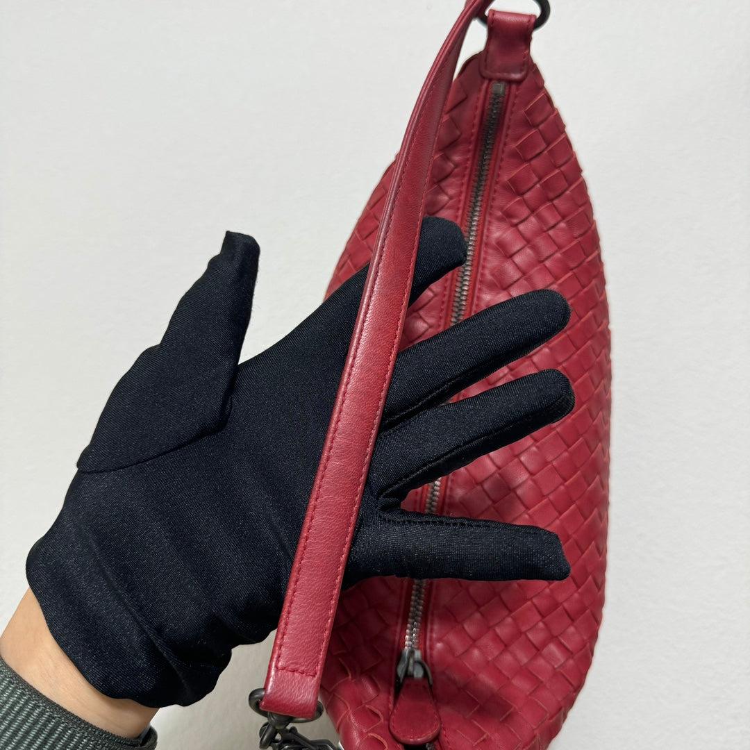 Bolso Bottega Veneta Sloane Rojo Borgoña Pequeño 25cm en venta 13