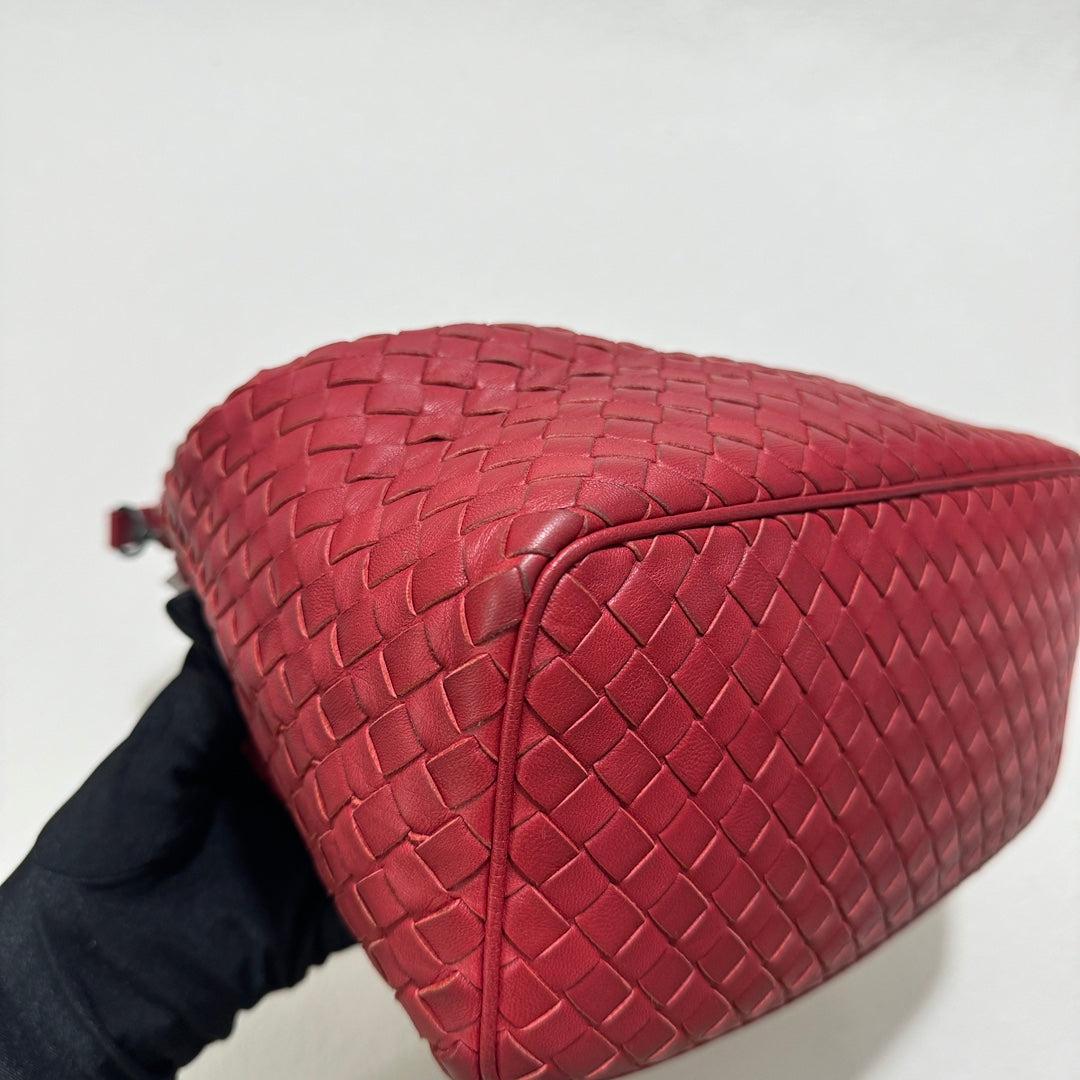 Bolso Bottega Veneta Sloane Rojo Borgoña Pequeño 25cm en venta 2