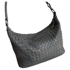 Bottega Veneta Sloane Shoulder Bag Grey Small 25cm