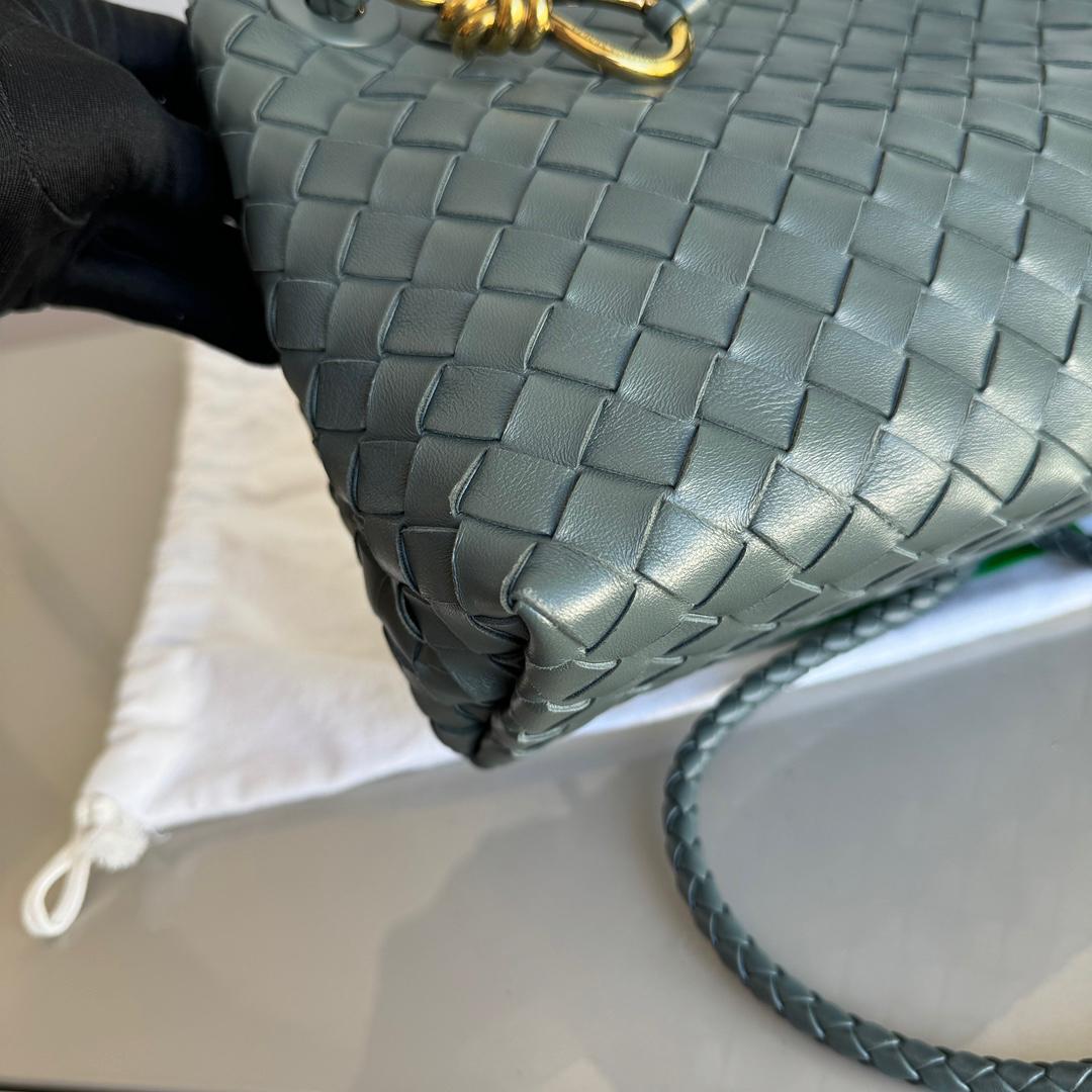 Bottega Veneta Small Andiamo Slate Dark Grey Intrecciato Handbag 5