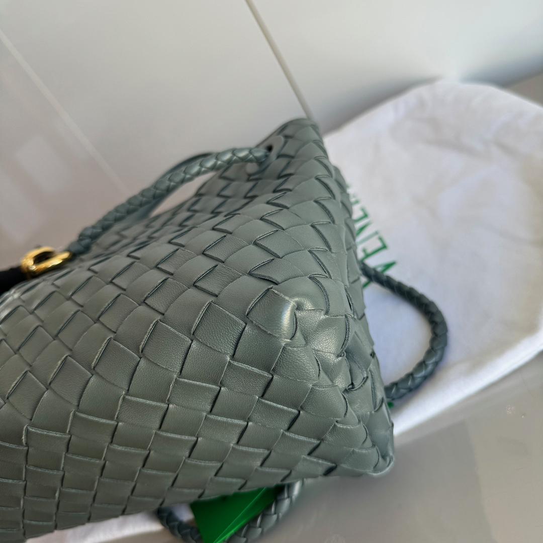 Bottega Veneta Small Andiamo Slate Dark Grey Intrecciato Handbag 1