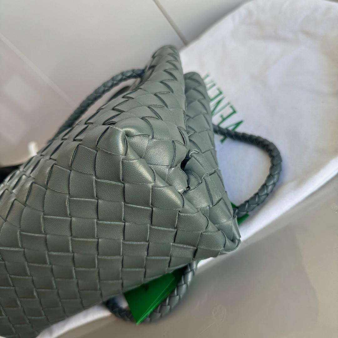 Bottega Veneta Small Andiamo Slate Dark Grey Intrecciato Handbag 2