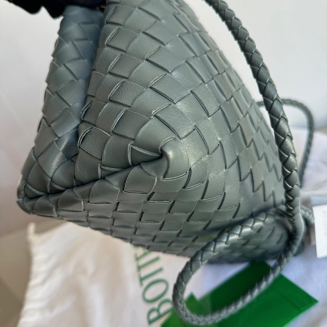 Bottega Veneta Small Andiamo Slate Dark Grey Intrecciato Handbag 3
