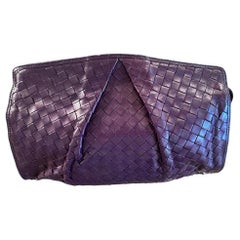 Bottega Veneta Small Purple Strap with front pocket.