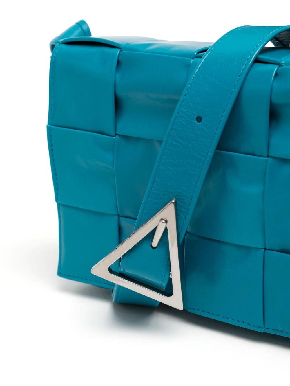 Women's or Men's Bottega Veneta Small Cassette Crossbody Bag Teal
