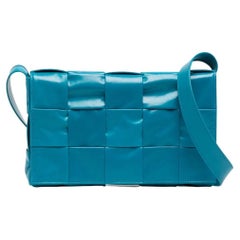 Bottega Veneta Small Cassette Crossbody Bag Teal