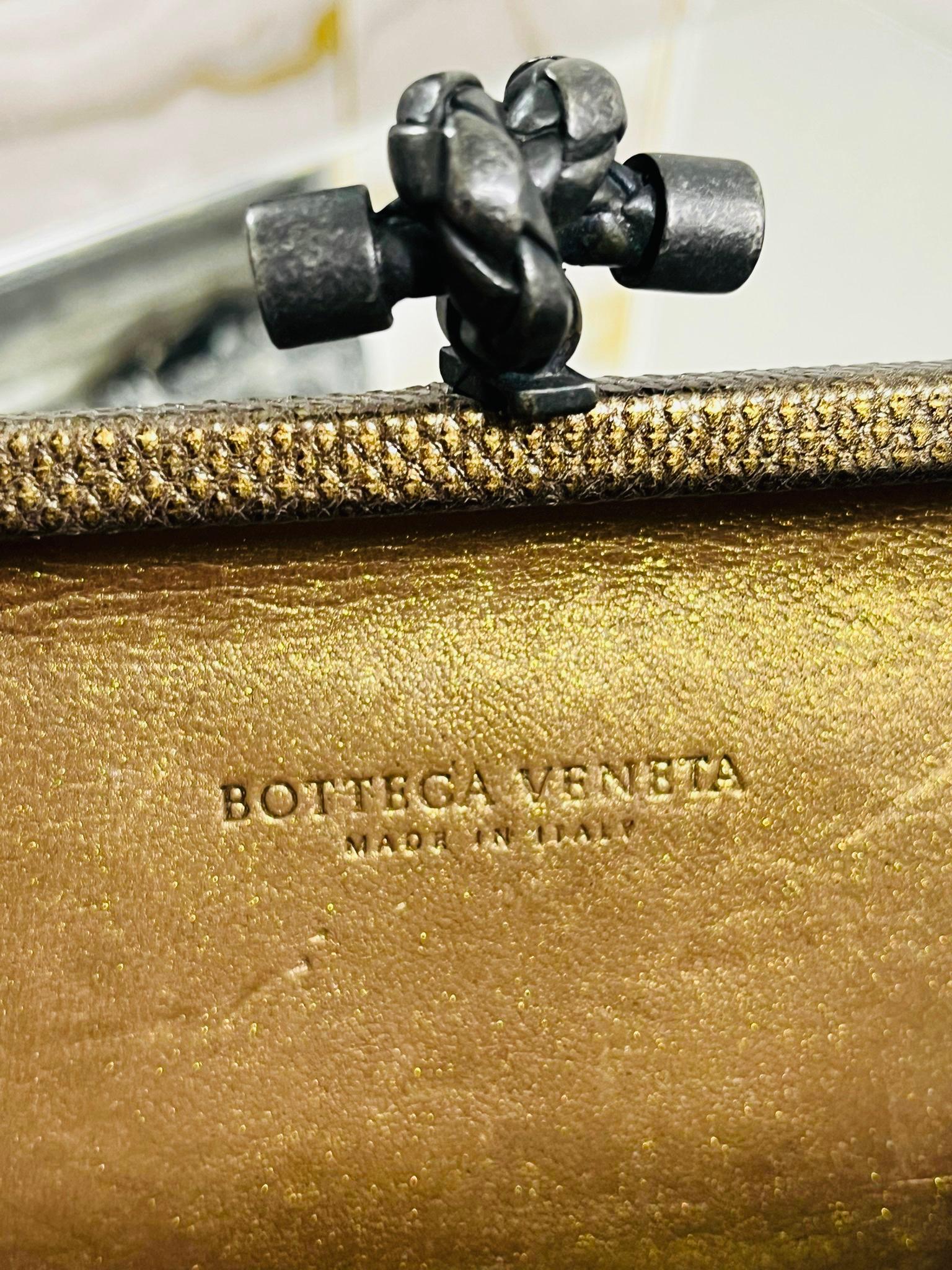 Bottega Veneta Snakeskin Top Knot Clutch Bag 6