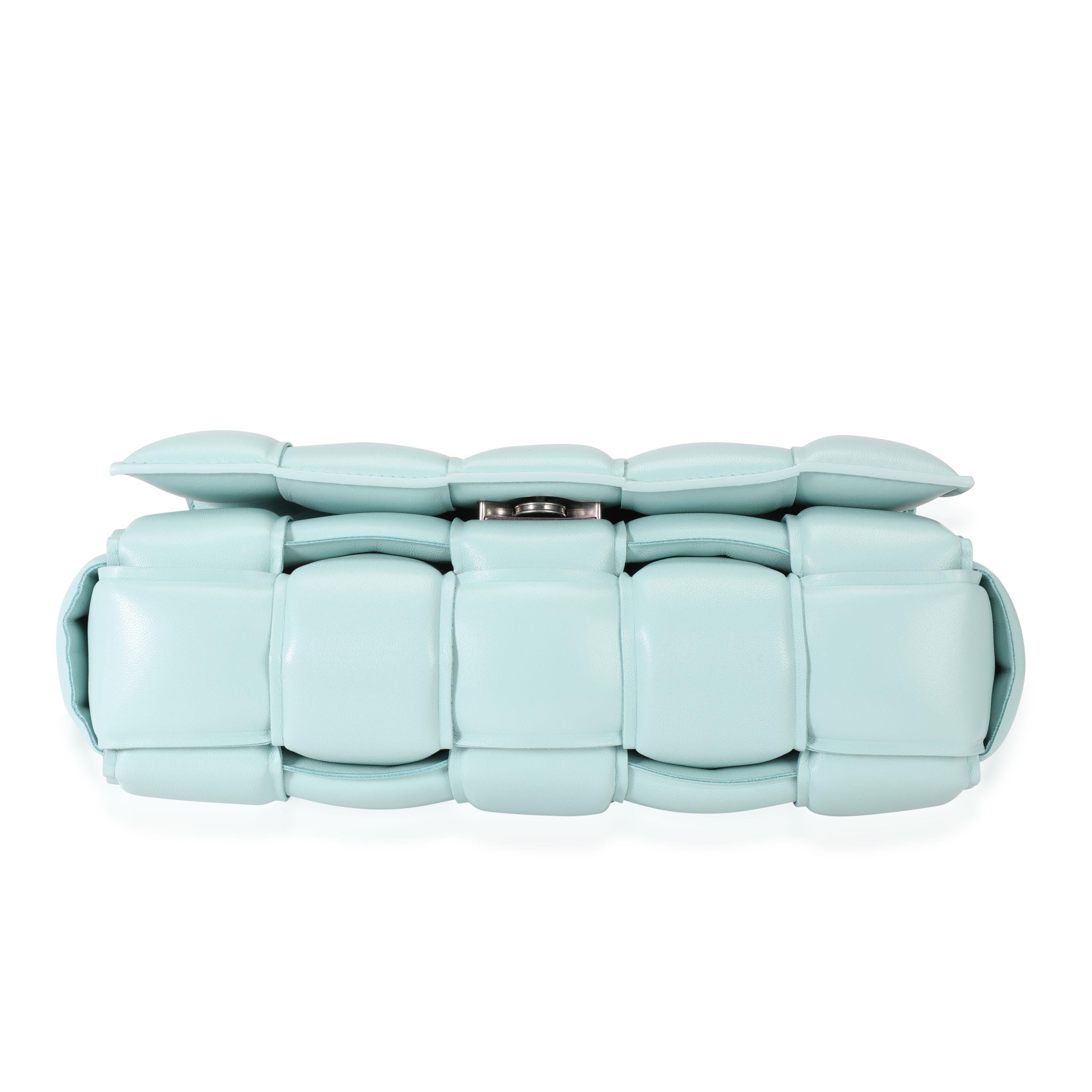 Women's Bottega Veneta Spearmint Maxi Intrecciato Leather Chain Cassette Bag