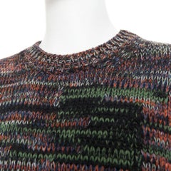 Bottega Veneta maglione pullover con motivo grunge 100% lana melange IT52