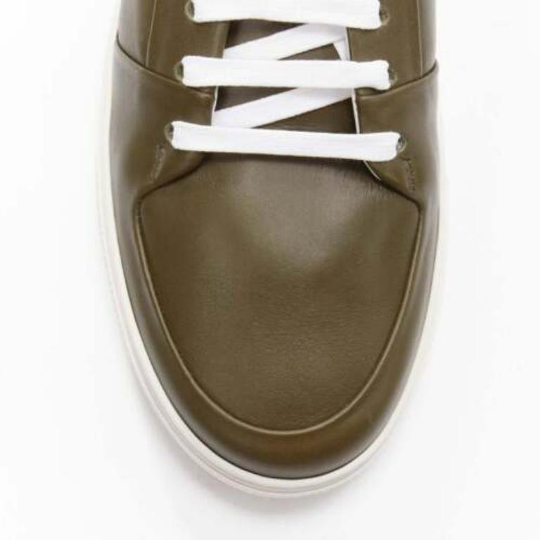 BOTTEGA VENETA Speedster khakigrüne Low-Top-Turnschuhe aus Kalbsleder EU39,5 im Angebot 1