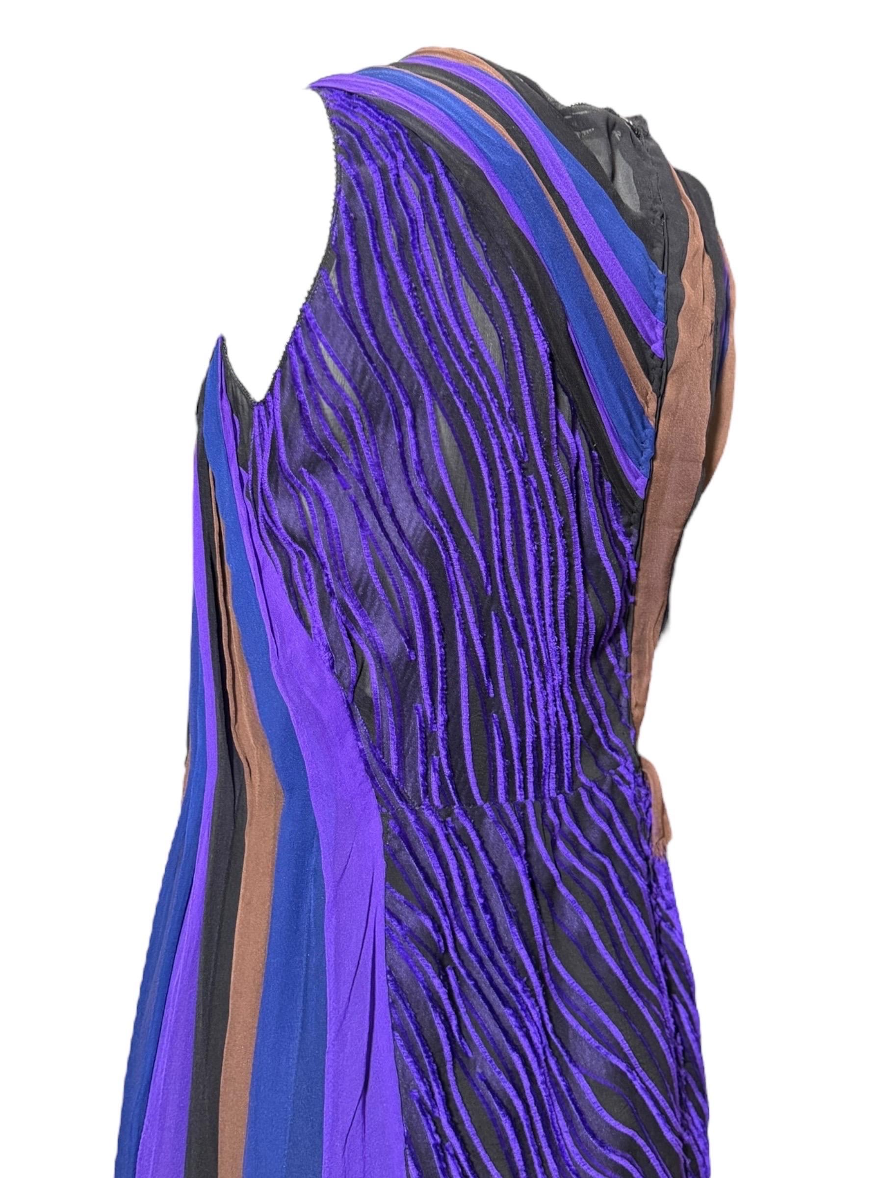 Bottega Veneta Frühjahr 2012 Runway Minikleid aus Samt und Seide, Look 37 (IT 38) im Angebot 6