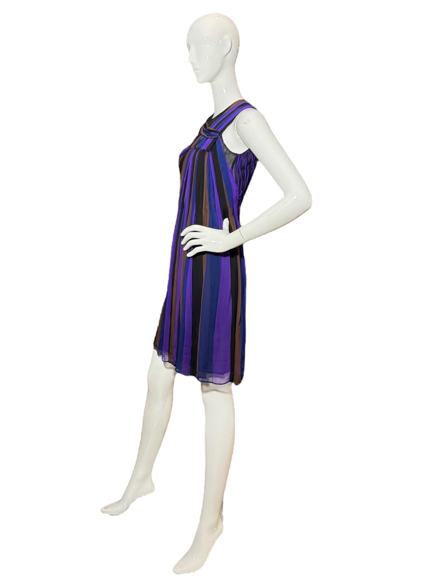 Bottega Veneta Frühjahr 2012 Runway Minikleid aus Samt und Seide, Look 37 (IT 38) im Angebot 10