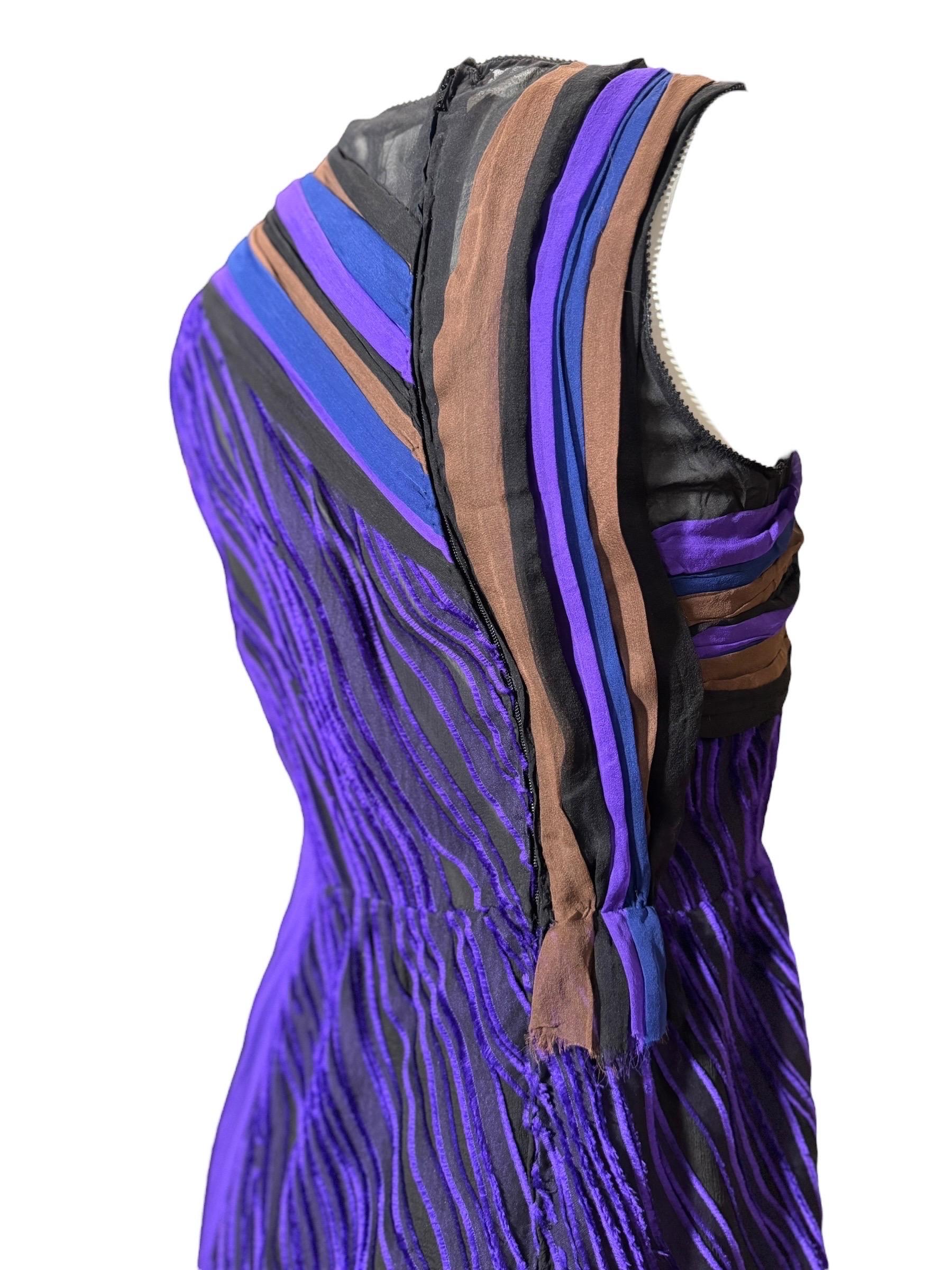 Bottega Veneta Frühjahr 2012 Runway Minikleid aus Samt und Seide, Look 37 (IT 38) im Angebot 1