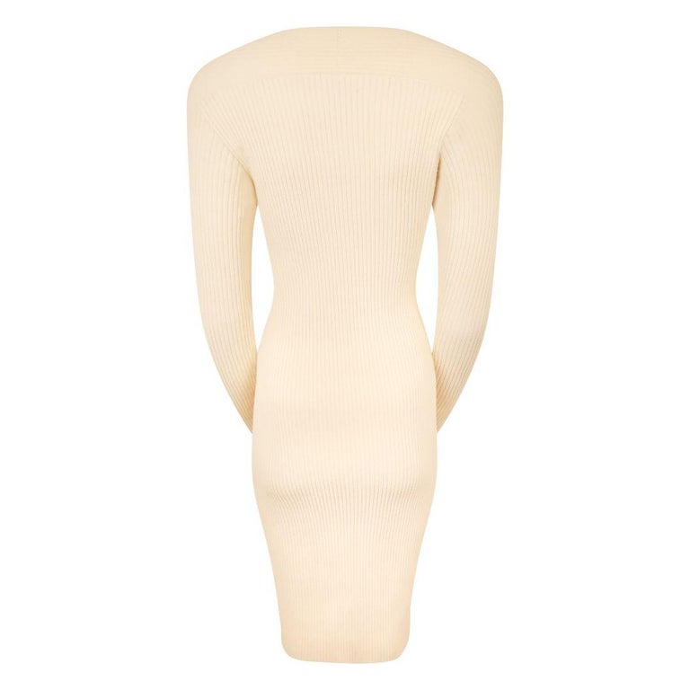 BOTTEGA VENETA SS 2020 Ivory Draped Silk Rib Knit Dress at 1stDibs BOTTEGA VENETA SS 2020 Ivory Draped Silk Rib Knit Dress at 1stDibs