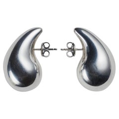 Used Bottega Veneta Sterling Silver Drop Earrings