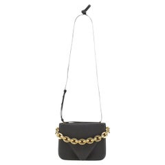 Bottega Veneta Suede Envelope Shoulder Bag — Black