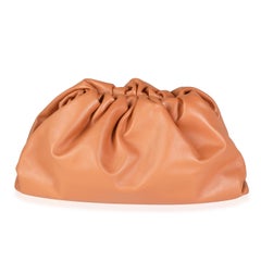 Bottega Veneta Tan Calfskin Leather Pouch