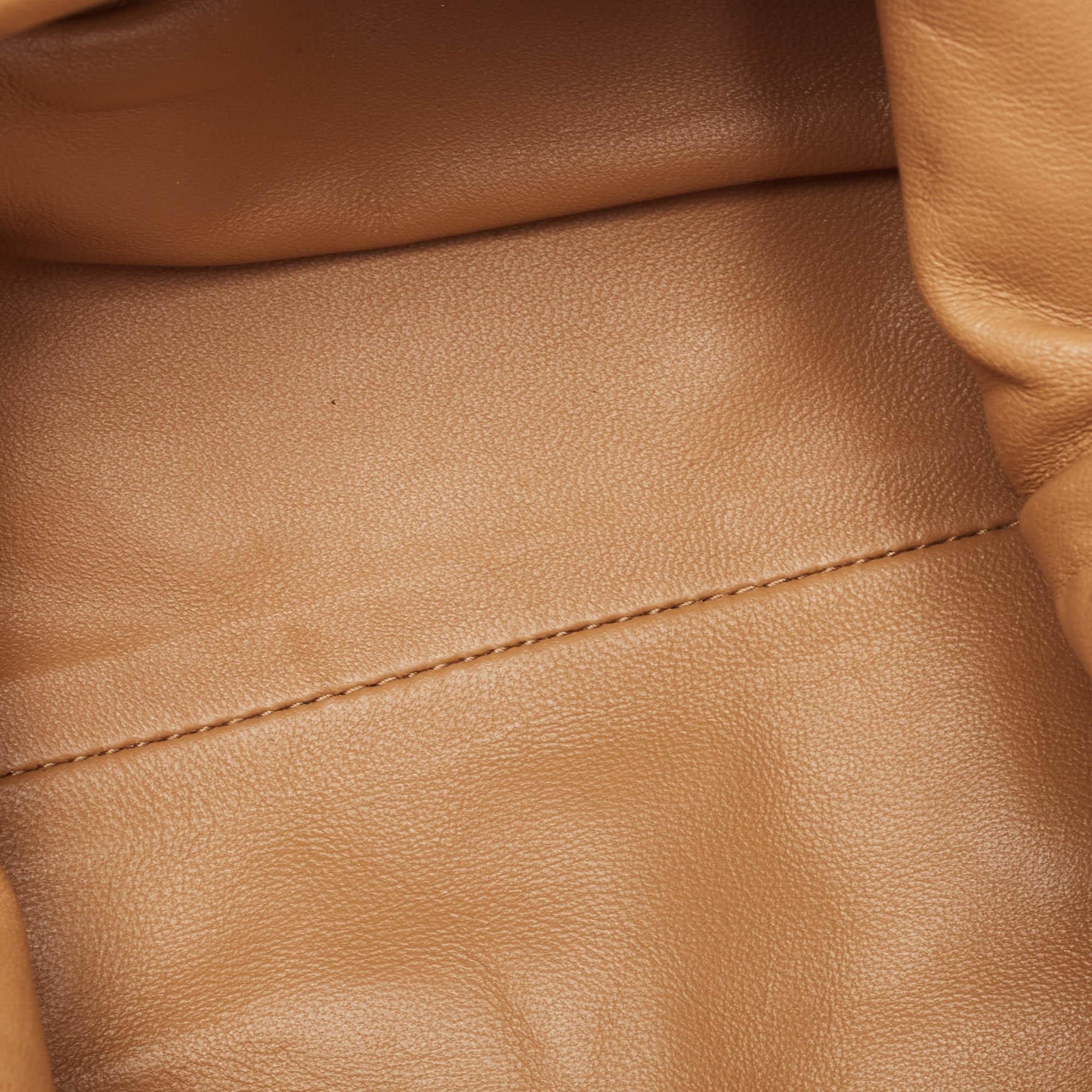 Bottega Veneta Tan Intrecciato Leather Mini The Pouch Bag 9