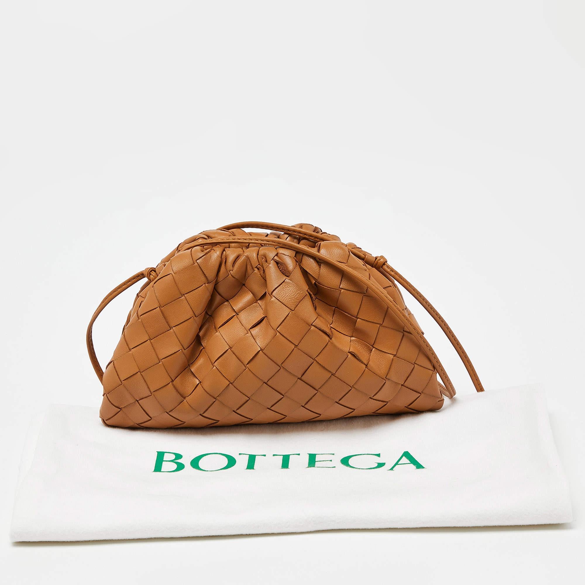 Bottega Veneta Tan Intrecciato Leather Mini The Pouch Bag 2