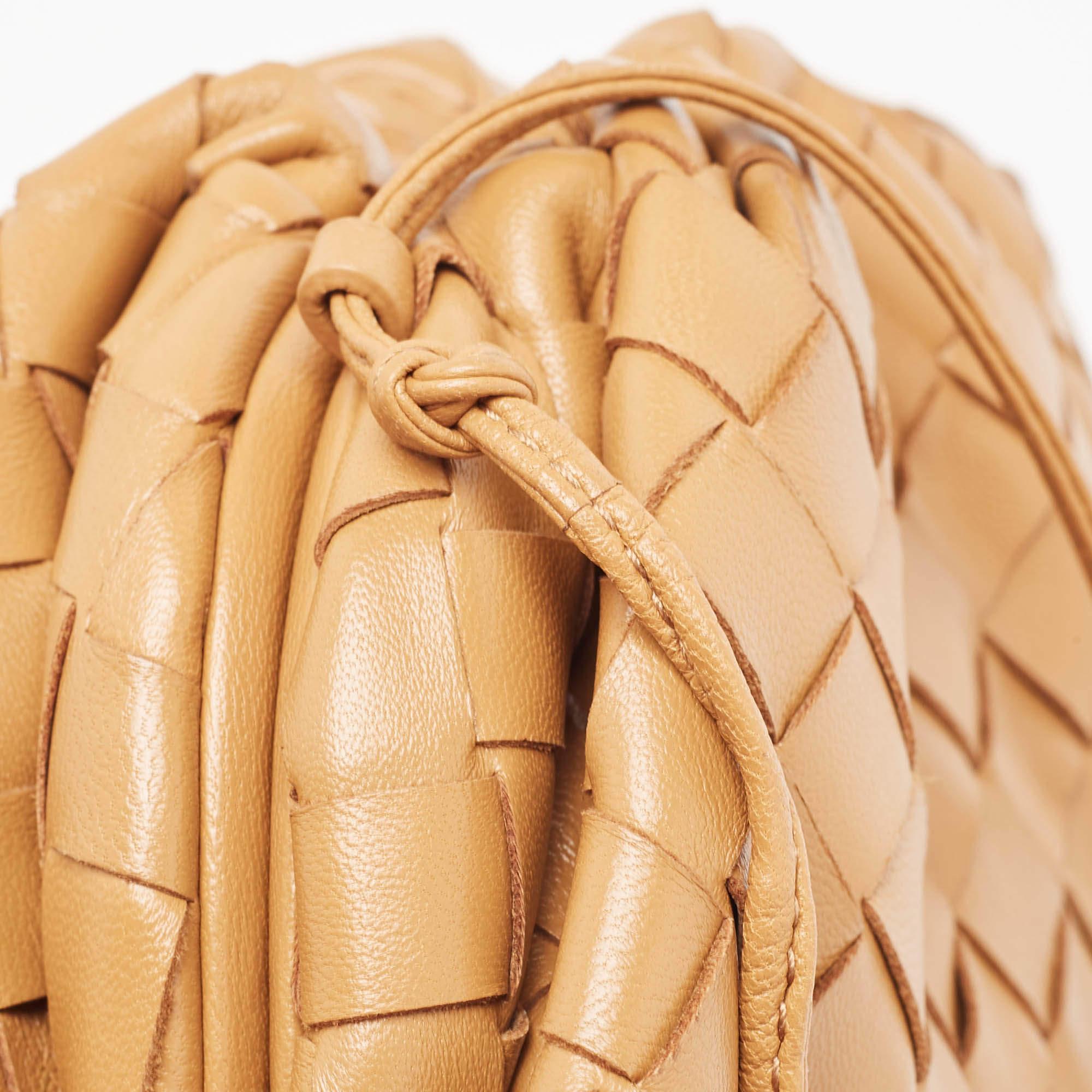 Bottega Veneta Tan Intrecciato Leather Mini The Pouch Bag 2