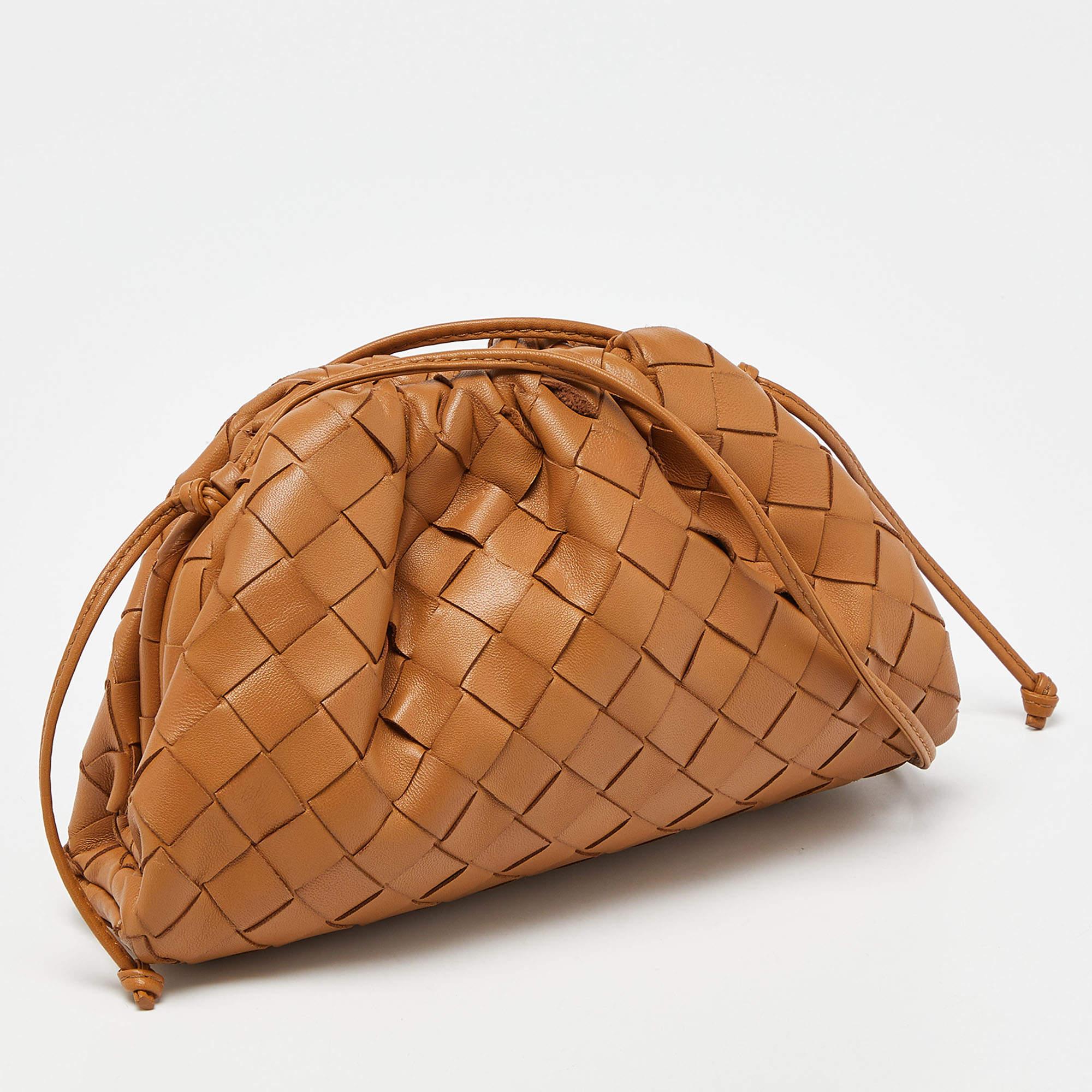 Bottega Veneta Tan Intrecciato Leather Mini The Pouch Bag 3