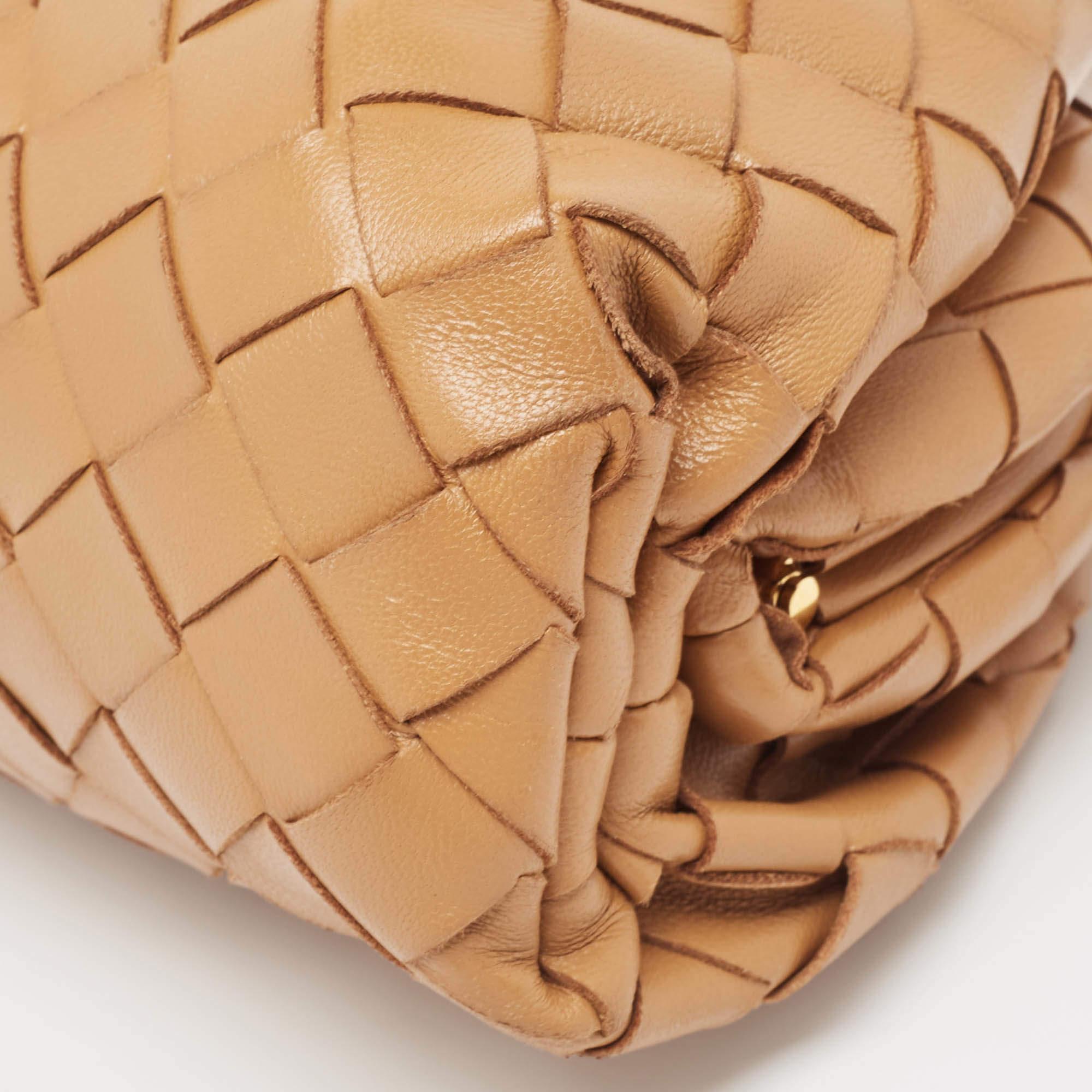Bottega Veneta Tan Intrecciato Leather Mini The Pouch Bag 3
