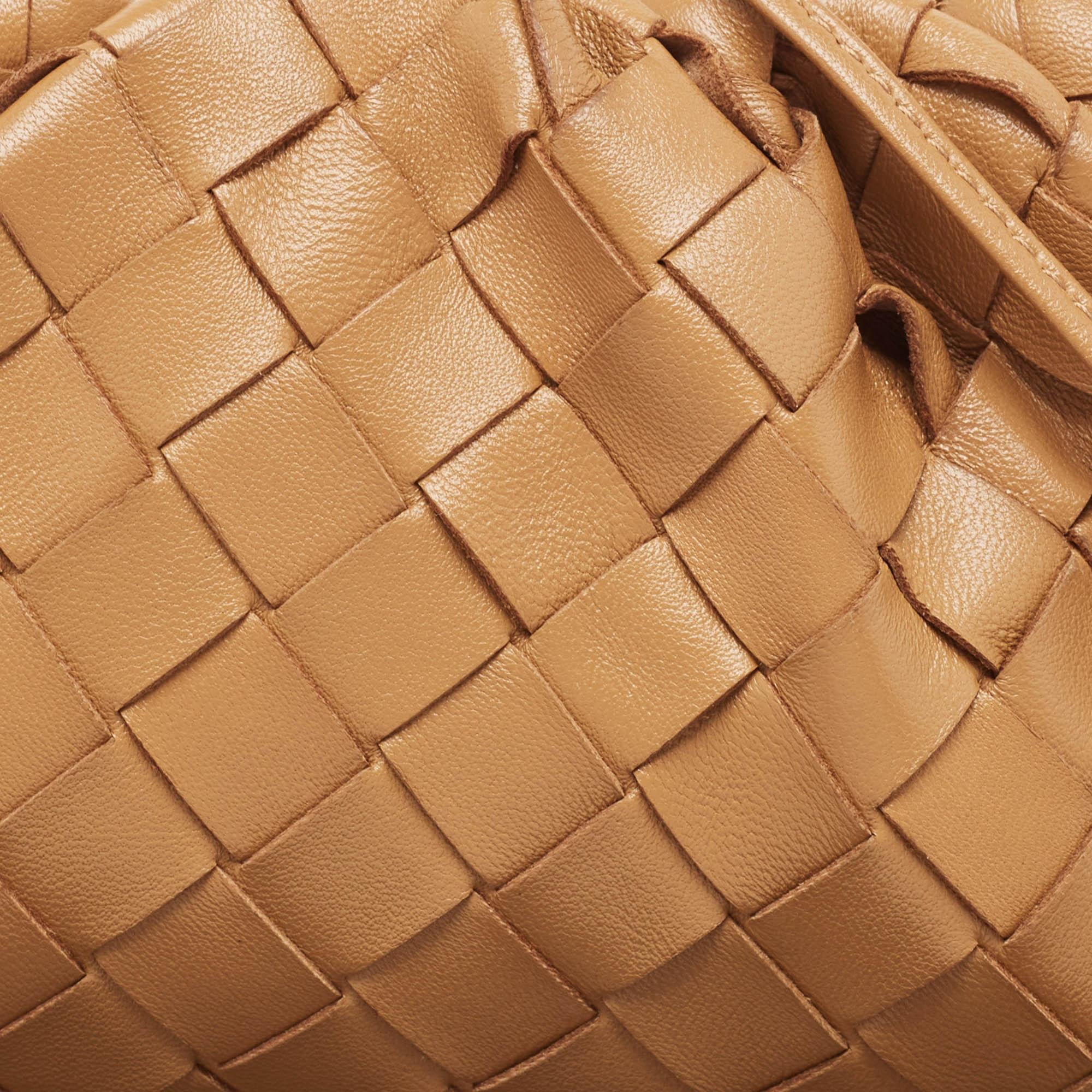Bottega Veneta Tan Intrecciato Leather Mini The Pouch Bag 5