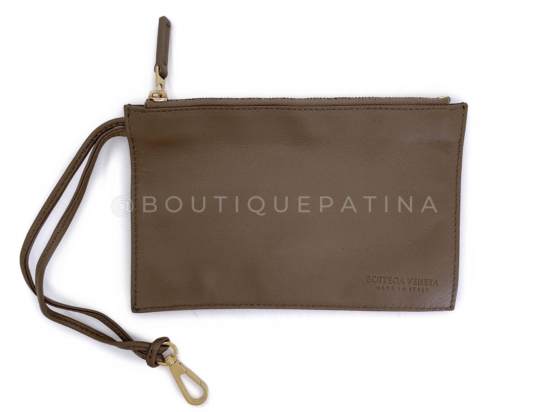 Bottega Veneta Taupe Beige Interciatto Mini Cabat Tote Crossbody Bag 68207 in vendita 5