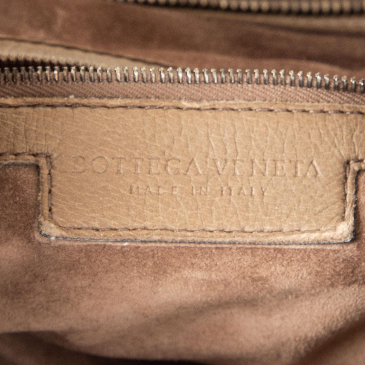 Women's BOTTEGA VENETA taupe leather INTRECCIATO & CROCODILE TRIM HOBO Shoulder Bag