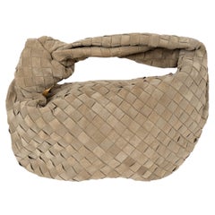 Bottega Veneta in pelle scamosciata taupe JODIE TEEN INTRECCIATO Borsa Hobo