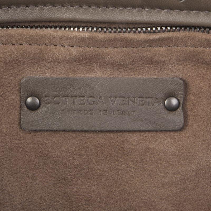 Women's BOTTEGA VENETA taupe woven leather INTRECCIATO CRESTA MED Shopper Shoulder Bag