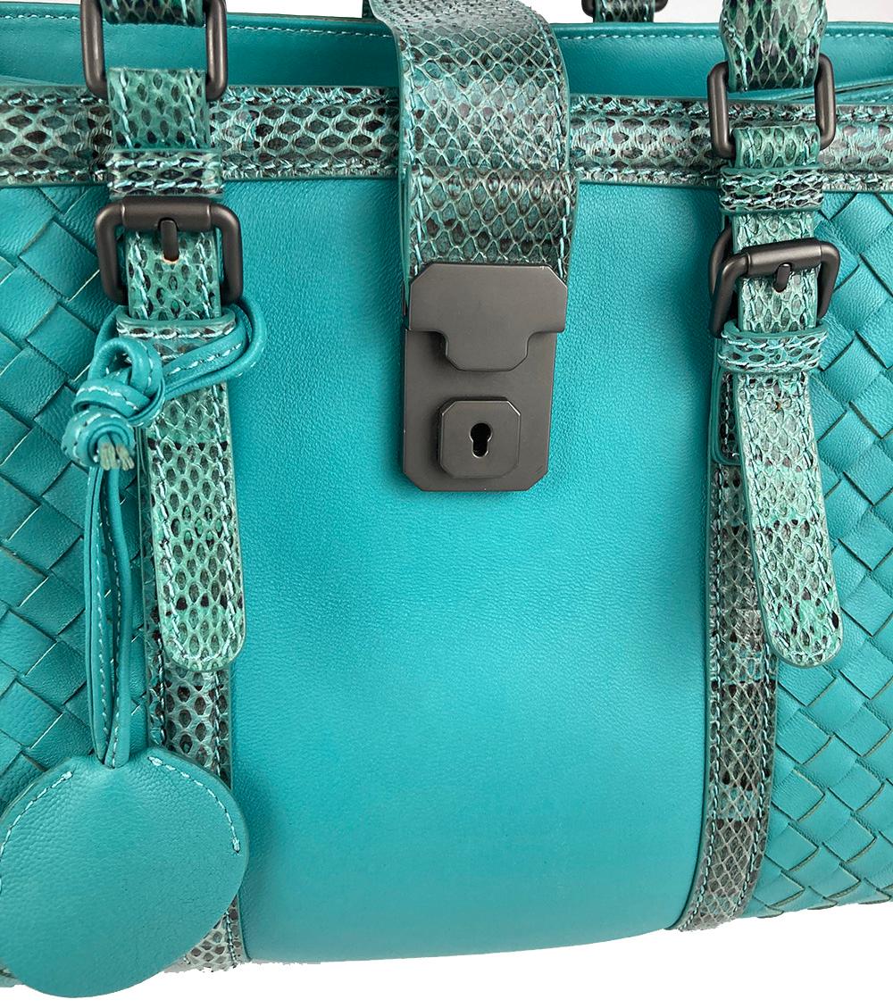 Bottega Veneta - Petit sac Roma Nappa bleu sarcelle Pour femmes en vente