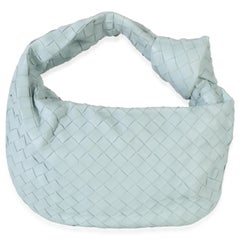 Bottega Veneta Teal Washed Nappa Intrecciato Teen Jodie