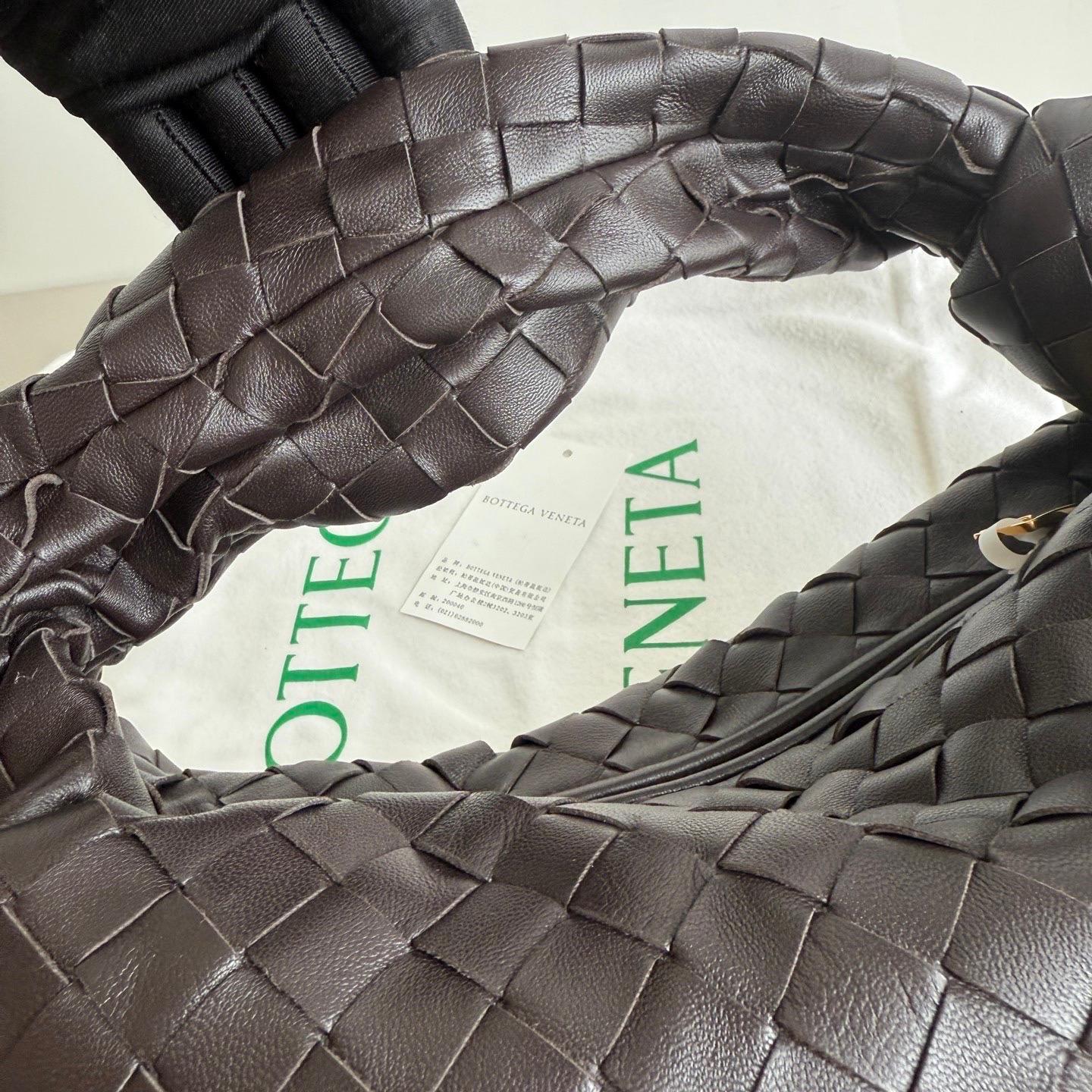 Bottega Veneta Teen Jodie Fondant Dark Chocolate Brown Leather in vendita 13