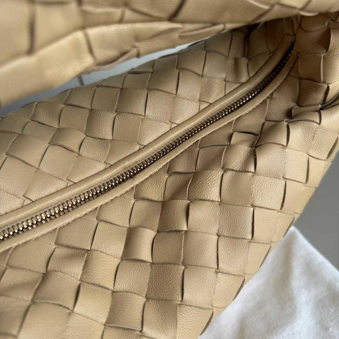 Bottega Veneta Teen Jodie Small Lambskin Leather Beige Oats 36cm 6